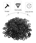 500 Piece Wave Spring Washer Gasket Set For Automotive Home And Shop Use Beefed Up Load Distribution And Thrust Applications Ideal For Precision Engineered Fastening Solutions, black spring steel washers