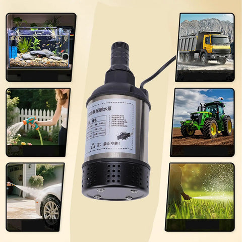 Cordless Submersible Water Transfer Pump Featuring A Heavy Duty 100w Brushless Motor Crushing Water Duty At 1268 Gph With A Rock Solid 8 Meter Lift Rating And Plug Free Battery Run from different usage angles.