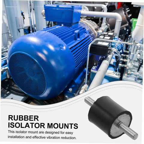4 Pack 25x25mm Rubber Vibration Isolator Mounts With M6x19mm Studs For Fitness Gear And Machinery Noise Reduction, Shock Absorbers, Easy Install Vibration Control on blue motor