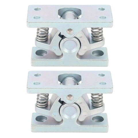 Heavy Duty Double Roller Door Catch For Rv And Trailer Secure Spring Loaded Zinc Alloy Stopper close up view of dual mechanism and springs