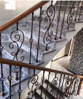 Top Shelf Bronze Wrought Iron Balusters 25 Pack 95Cm Height Anti Rust Railing Spindles for elegant stair banister.
