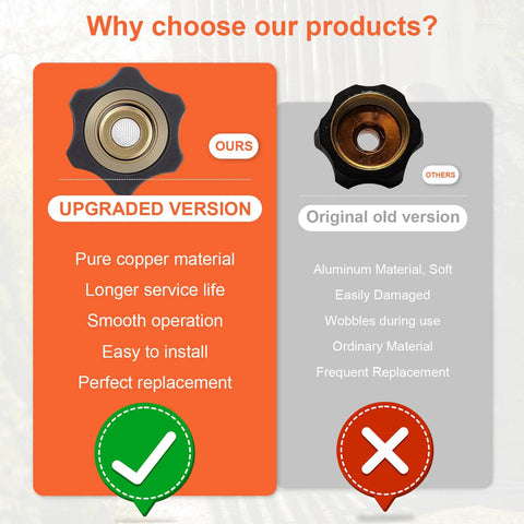 Front-view infographic of water inlet fitting for high-pressure washer pump; copper 3/8-inch male to 3/4-inch female ends