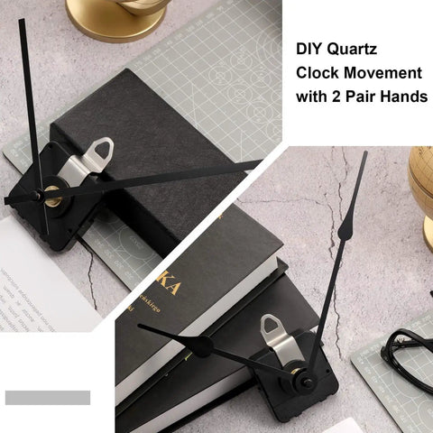 Clock Movement Mechanism With High Torque Long Shaft For Wall Clocks Replacement DIY Quartz Motor Includes Brackets Gasket Washer