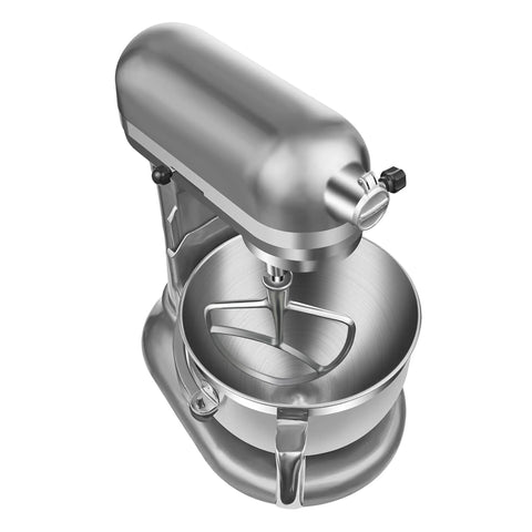 Stainless Steel Paddle Attachment For 5 And 6 Quart Bowl-Lift Stand Mixers Dishwasher Safe Heavy-Duty Beater Accessory For Home Cooks Compatible With Professional 5 Plus And 600 Series shown attached to a mixer