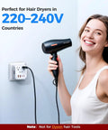 Woman using 2000W Voltage Converter For Travel 220V To 110V With Built In 2 PD QC Ports And UK EU AU IT US Plugs