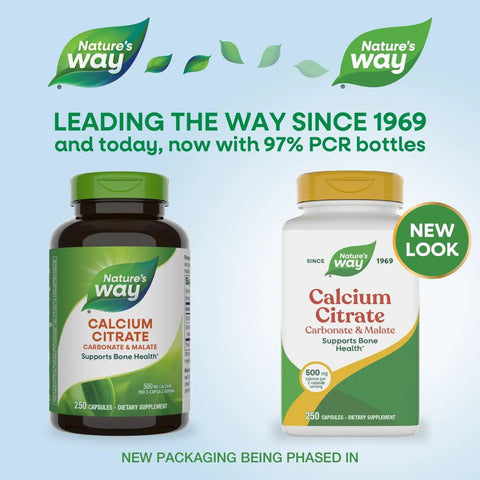Calcium Citrate Complex Supplement With Citrate Malate And Carbonate For Bone And Muscle Support 500 Mg Per Serving 250 Capsules