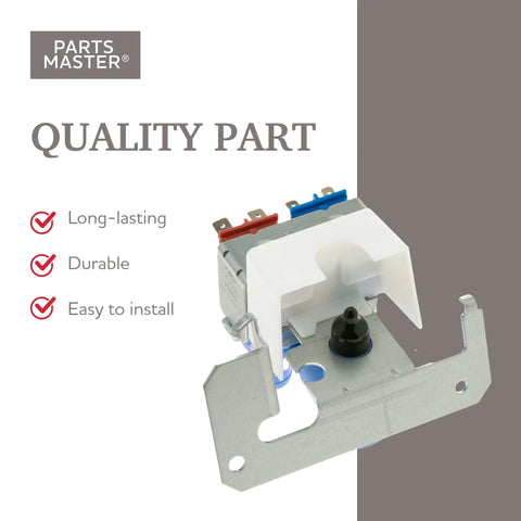 Refrigerator Water Inlet Valve Replacement For GE With Guard, Fix Leaks And Restore Ice Maker Flow, Easy No Hassle DIY Install, Compatible With WR57X33326 WV10032 PS16226572 AP6995571 4960236 metal valve with white guard