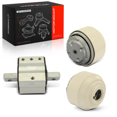 Heavy Duty Engine Motor Mount And Transmission Mount Kit Set Of 3 showing metal and rubber components for Mercedes Benz C Class E Class.
