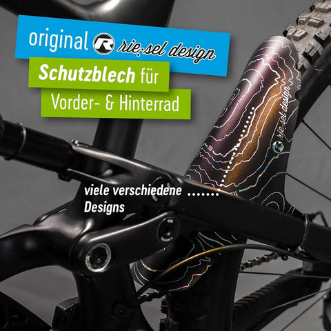 Front Big Bike Fender For Face And Suspension Fork Protection Keeps Goggles Clean And Your Gear Dry On Wet Trails attached to bike