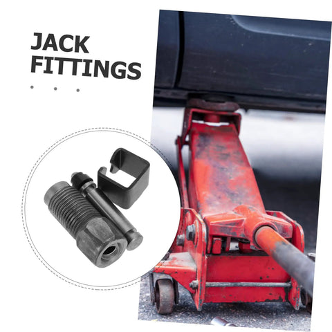 Heavy Duty Two Ton Hydraulic Floor Jack Replacement Kit With Swivel Front Wheels And Two Point Five Ton Pump Handle Oil Clip for jack fittings and hardware.