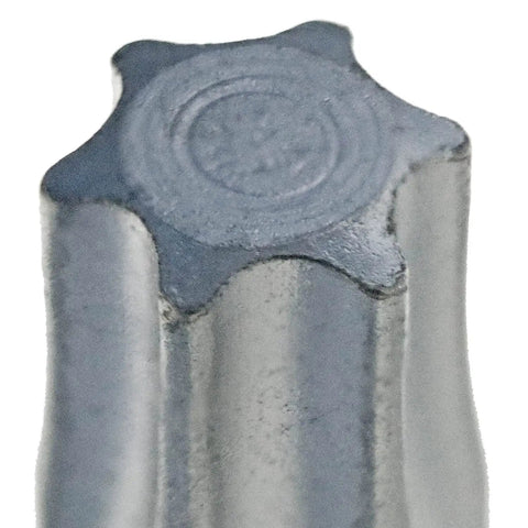Close-up of T10 Torx Star Driver Bit Set 2 Inch Quick Change Shank, showing the star-shaped tip design in S2 tool steel.