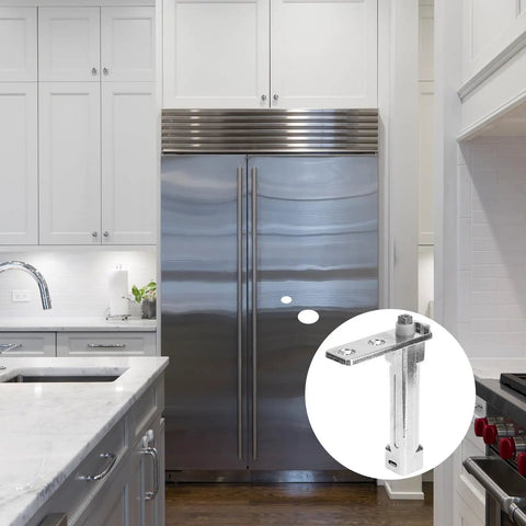 Heavy-Duty Zinc Alloy Refrigerator Door Hinge With Spring-Loaded Self-Closing Function, Tough-As-Nails Silver Pivot