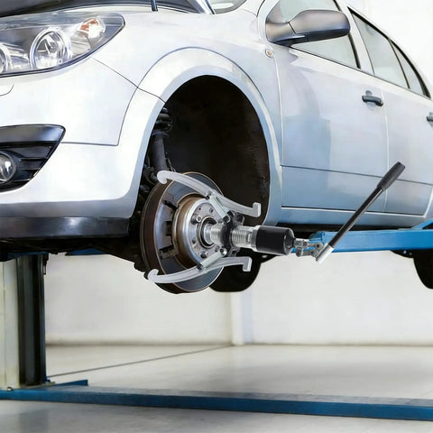 Heavy Duty 20 Ton Hydraulic Bearing Puller Kit For Mechanics Features Two Or Three Jaw Remover Built From Rust Resistant Steel Integrated Pump Hose System Designed To Remove Stuck Parts Fast Without Breaking Anything For Real Mechanics And Shop Work, removing wheel hub