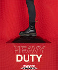 Heavy duty boot stepping on Skylight Inner Dome Replacement For 22 X 14 X 5 Opening SL1422 on red grid background