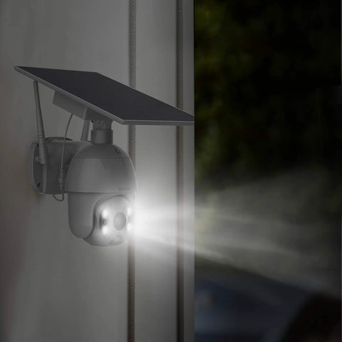 Outdoor WiFi Security Camera With Solar Power And Rechargeable Battery 360 Degree Pan Tilt 1080P HD Video Color Night Vision
