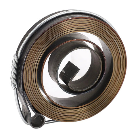 Close-up of a 2 Pack Drill Press Quill Feed Return Spring Chrome Plated Steel for Drilling Milling Machines and Bench Drills