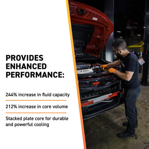 Mechanic installing Heavy Duty Transmission Cooler For Dodge Ram 2500 3500 4500 5500 With 5.9L Or 6.7L Cummins Diesel