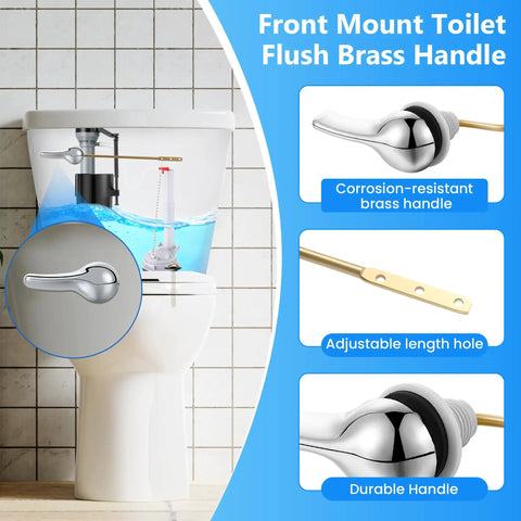 Turn Around Your Leaky Tank Fast With This 3 Inch Adjustable Flush Valve Kit Featuring Flapper Fill Valve Front Handle And Tough Gaskets For No Sweat Home Plumbing Fixes - front mount toilet flush handle.