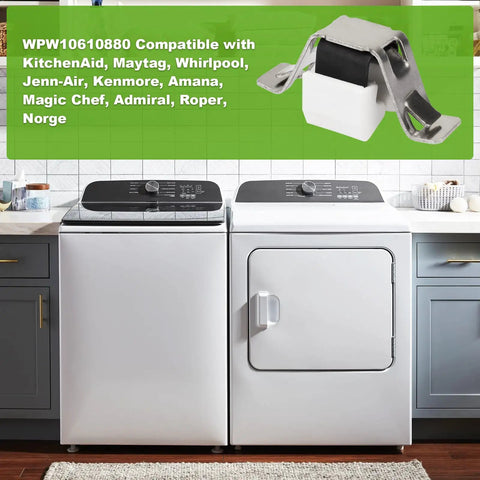 Premium Dryer Door Catch Replacement Kit For Whirlpool Maytag Amana Kenmore WPW10610880 on washer and dryer set
