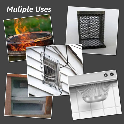 Six Pack 12x8 Inch Stainless Steel Wire Mesh Screens For DIY Projects Vents Cages Garden Windows And Filters Never Rust 20 Mesh With 1mm Aperture And 0.4mm Wire Diameter Bang For Your Buck Heavy Duty Build shown in various uses.