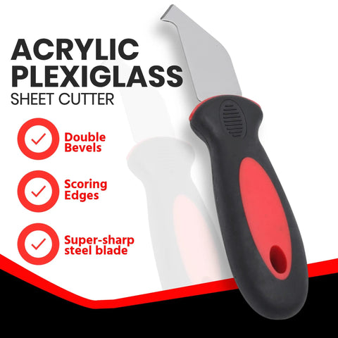2 Pack Plexiglass Scoring Tool With Extra Sharp Steel Blade For Clean Snap Lines On Acrylic Plastic And Styrene Sheets
