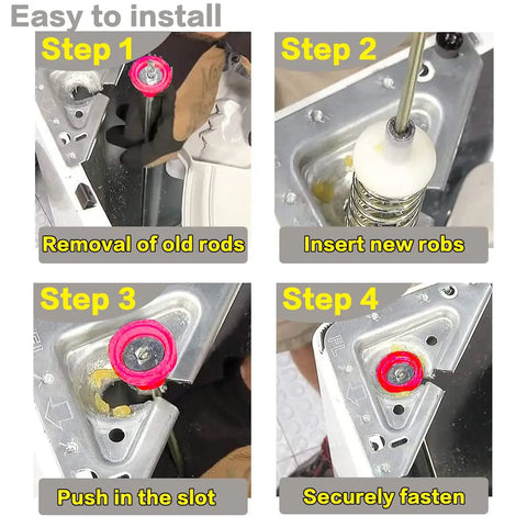 2026 Beefed Up Upgrade DC97-16350U Washer Suspension Rods Replacement Kit installation steps for front load washers