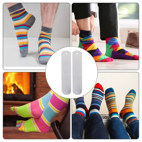 Aluminum Sock Jig Set For Sublimation 17.71 Inch 4 Pack Keeps Socks Flat And Straight During Heat Press Process Durable Metal Inserts
