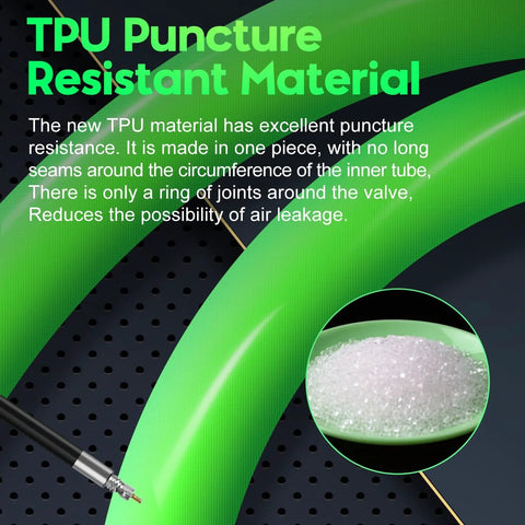 CYCLAMI TPU inner tube for 29-inch MTB tires, Presta valve 45mm, ultralight puncture-resistant tubing