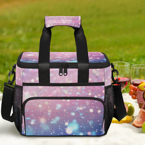 Insulated Picnic Backpack Lunch Box For Women And Men Portable Tote Lunch Bag Keeps Food Fresh on picnic blanket
