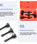 Heavy Duty Rear Axle Bearing Puller Tool Slide Hammer Extractor Kit With Three Sizes Plus Portable Case Makes Your Garage Hustle Go Faster On Any Vehicle And Keeps Setup Tidy For Simple Car Work By Beginners, steel pullers in case