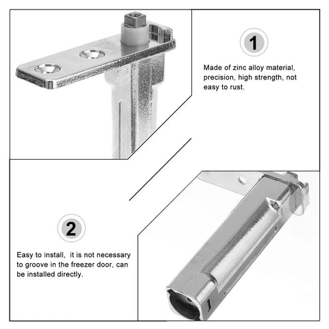 Beefed Up Heavy Duty Refrigerator Door Hinges One Piece Zinc Alloy Pivot Hinge for Fridge and Freezer