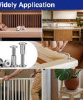 M6 Barrel Nuts And Bolts Set With Hex Socket Binding Screws 7.6mm 20mm 25mm 40mm Pro Grade Stainless Steel 304 30 Sets With Hex Key For Quick Furniture Cabinets And Cribs Assembly displayed with furniture applications.