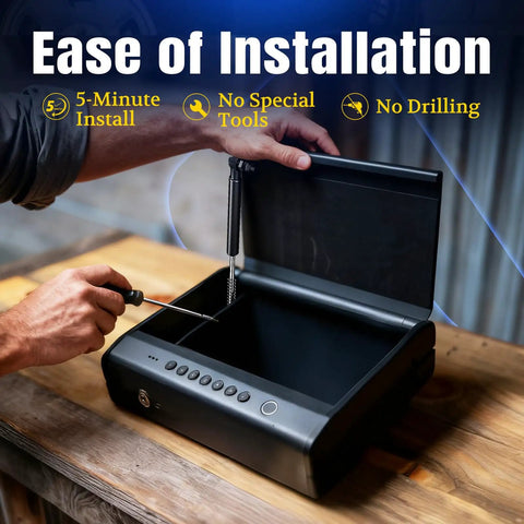 7.5 Inch Gas Strut Replacement For Sentry Safe Boxes Fits Interchange QAP1BE QAP1BLX Easy Install demonstration