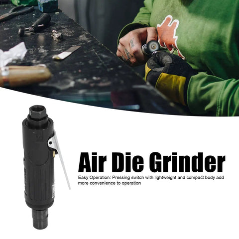 Real Deal Straight Air Die Grinder Pneumatic Tool Featuring Knockout 25000Rpm Speed And Easy Trigger Control for precise metalwork.