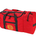 Arsenal 5005W Large Nylon Rolling Firefighter Rescue Turnout Gear Bag With Helmet Pocket in red with shoulder strap