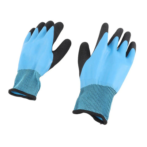 Tough as Nails Electrician Insulated Gloves Deliver Straight Up 1000V High Voltage Shielding With Heavy Duty Non Slip Rubber Grips To Keep Your Hands Locked Down On Any Job Site, blue rubber work gloves.