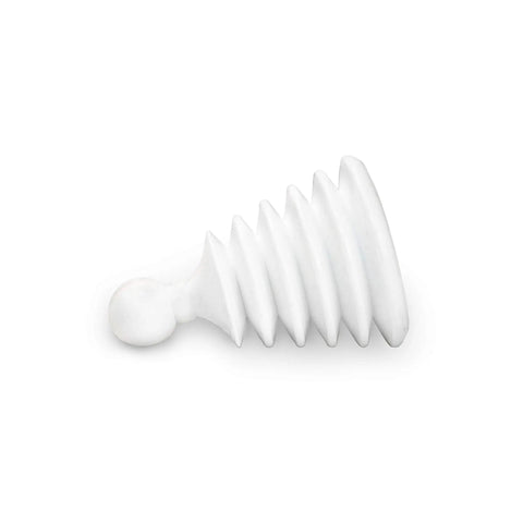 Mighty Tiny Plunger for Tight Bathroom and Kitchen Sinks, RV Ready, No Fuss Quick Unclogs With Patent Pending Design, white