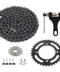 420 Chain Sprocket Kit With 120 Link Chain And Breaker For Dirt Bikes ATVs Go Karts 35T Rear Sprocket 13T Front Sprocket 17mm Bore