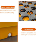 Modular Spill Containment Platform 2000 Lbs Capacity With Drain Outlet And Forklift Pockets Stackable Leakproof Tray details