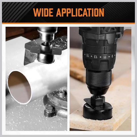 HORUSDY hole saw set, 24pcs with mandrels and bits for PVC pipe and wood cutting.