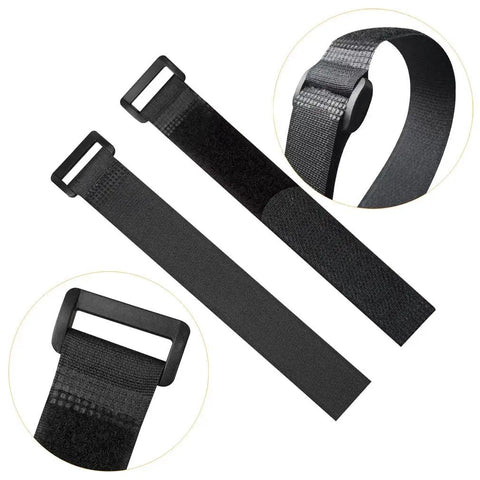 Reusable Cable Straps Pack With Buckles 32 Pcs In 5 Sizes From 8 Inch To 36 Inch Adjustable Hook And Loop Cinch Straps For Cable Management