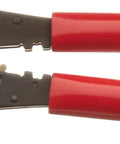 Compact 4 Cavity Wire Swager With Ratchet Power, Rubber Grip Handles, Built In Swage Gauge, Heavy Duty Tool For Cable Swaging