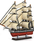 USS Constitution 3D Ship Puzzle For Adults And Teens Realistic Sailing Boat Model Kit 193 Pieces No Scissors No Glue Required