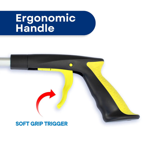 Two Pack Long Reach Grabber Reachers 34 Inch And 21 Inch With Rotating Jaw For Easy Pickup From Floor Behind Furniture Trash Or High Shelves Mobility Aid Reaching Tool Set For Seniors And Disabled