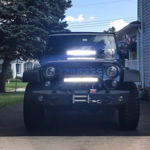 22 Inch 120W LED Light Bar Flood And Spot Combo For SUV Truck ATV UTV Boat Off Road Driving Lights IP67 Waterproof Long Range Vision And Durable Construction