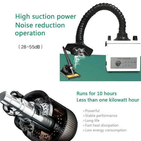 Triple Filter Solder Smoke Absorber Tabletop Fume Extractor with 99.97 Percent Purification for Welding and Laser Cutting