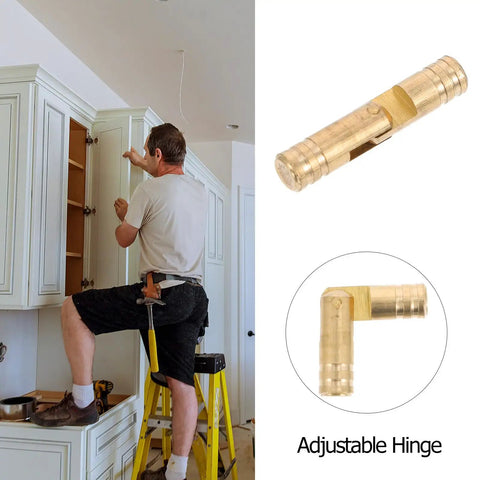 Copper Hidden Hinges For Jewelry Boxes And Gift Cases 20 Pack Small Concealed Hinges installation example