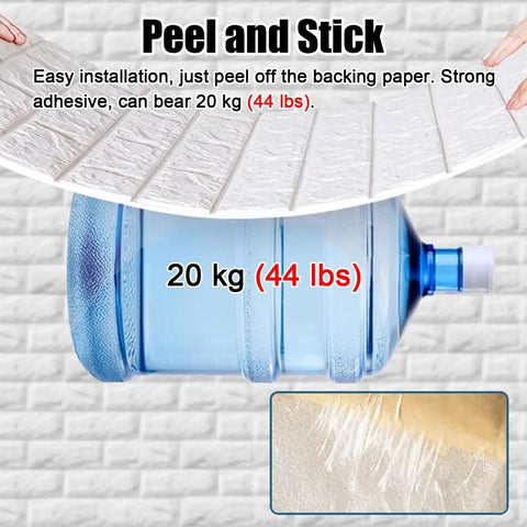 Top Shelf 3D Peel And Stick Ceiling Tiles 30 Pieces Soft PVC Foam Panels With Self Adhesive Backing For Acoustic Wall Decor And Zero Drama Room Updates, showing weight capacity.