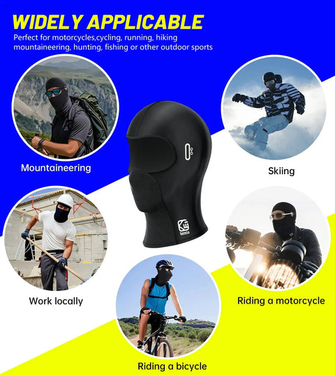 Cooling Ice Silk Balaclava Face Mask With Glasses Holes for mountaineering, skiing, working, motorcycling, cycling