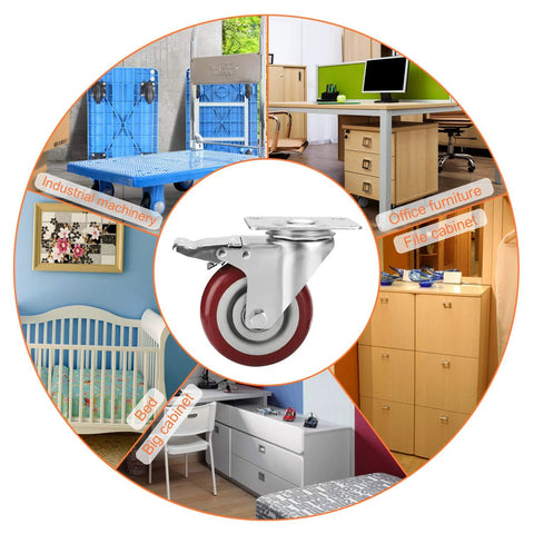 heavy duty swivel casters for furniture and industrial use